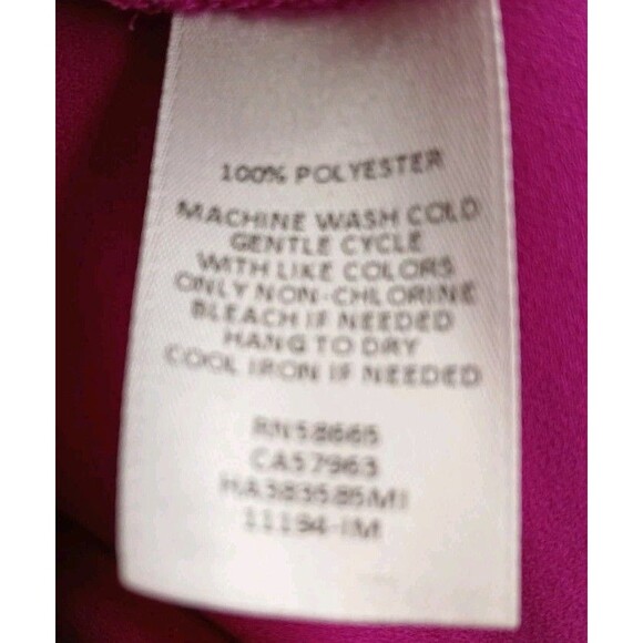 Halogen Pink Blouse – Side Drawstring Detail, Keyhole Back – Women’s Large - Picture 7 of 8